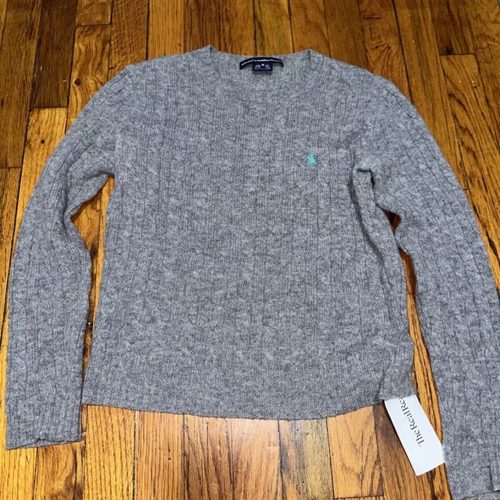 Ralph Lauren Girls Cable Knit Sweater Medium